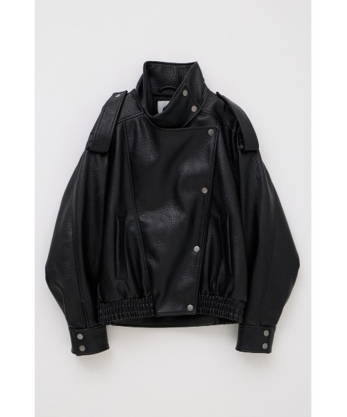 SLY(スライ)の「【AW PRE ORDER 第2弾】STAND COLLAR ZIP BZ スタンドカラージップブルゾン 秋服 スタンドネック ハイネック(ブルゾン・レディース・ブラック/ベージュ・FREE)」の12枚目の写真