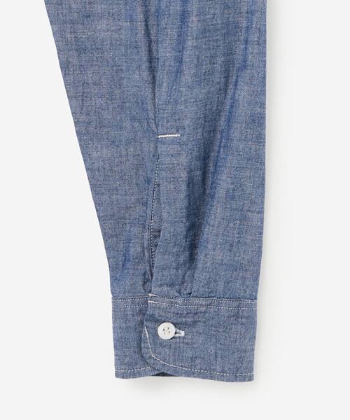 orSlow(オアスロウ)の「orSlow | シャンブレー フラップポケットワークシャツ WOMEN(シャツ/ブラウス・レディース・ブルー系その他・2)」の5枚目の写真
