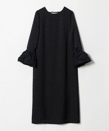 <kaene>ボリュームカフス ドットドビー ワンピース< Select by EMMEL REFINES >