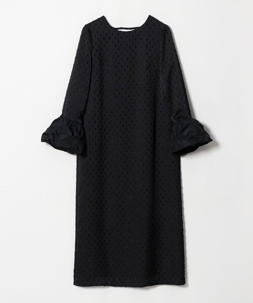 kaene(カエン)の「<kaene>ボリュームカフス ドットドビー ワンピース< Select by EMMEL REFINES >(ワンピース・レディース・ダークブラウン/ブラック・M/S)」の2枚目の写真