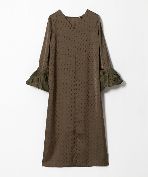 kaene(カエン)の「<kaene>ボリュームカフス ドットドビー ワンピース< Select by EMMEL REFINES >(ワンピース・レディース・ダークブラウン/ブラック・M/S)」の8枚目の写真