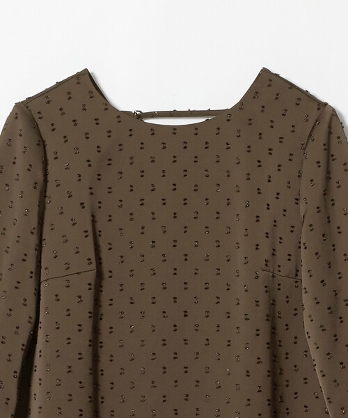 kaene(カエン)の「<kaene>ボリュームカフス ドットドビー ワンピース< Select by EMMEL REFINES >(ワンピース・レディース・ダークブラウン/ブラック・M/S)」の9枚目の写真