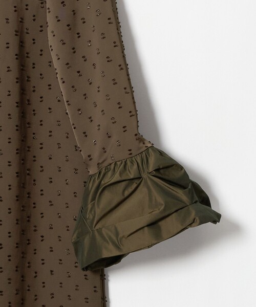 kaene(カエン)の「<kaene>ボリュームカフス ドットドビー ワンピース< Select by EMMEL REFINES >(ワンピース・レディース・ダークブラウン/ブラック・M/S)」の10枚目の写真