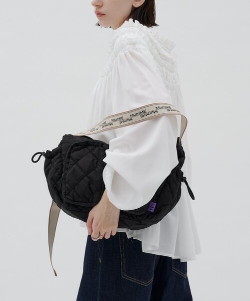 CIAOPANIC TYPY(チャオパニックティピー)の「:ZOZO限定【MumME】多収納!サイドギャザーデザインショルダーBAG(ショルダーバッグ・レディース・ホワイト/ブラック/キャメル・ONE SIZE)」の13枚目の写真