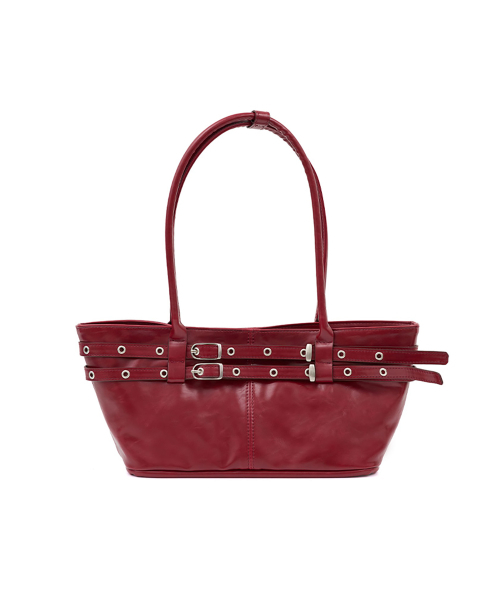YEOMIMの「mini belted boat bag (chilli red)（ショルダーバッグ・レディース・その他・FREE）」の3枚目の写真