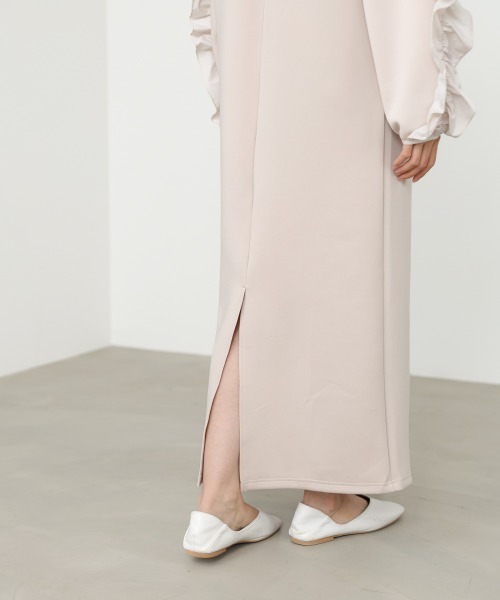 Bab(バブ)の「【S/Mサイズ展開】フリルスリーブポンチワンピース(ワンピース・レディース・ベージュ/ブラック・SMALL/MEDIUM)」の15枚目の写真
