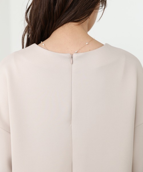 Bab(バブ)の「【S/Mサイズ展開】フリルスリーブポンチワンピース(ワンピース・レディース・ベージュ/ブラック・SMALL/MEDIUM)」の16枚目の写真