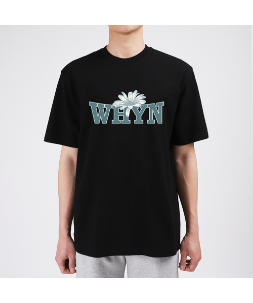 WHYN(ワイエヌ)の「フラワーペタル半袖Tシャツ F05BRD_WBX11021(Tシャツ/カットソー・メンズ・ブルー/ホワイト/ブラック/グレー系その他・S/XL/L/M)」の3枚目の写真