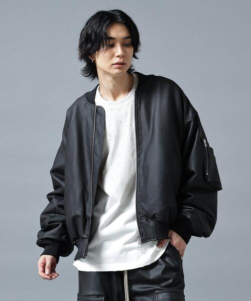 DANKE SCHON(ダンケシェーン)の「DankeSchon/ダンケシェーン/PU COATING ZIP MA-1(MA-1・レディース・ブラック・L/M)」の1枚目の写真