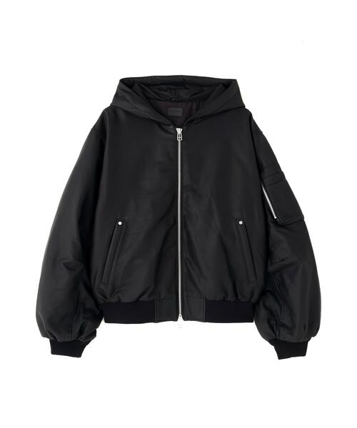 DANKE SCHON(ダンケシェーン)の「DankeSchon/ダンケシェーン/PU COATING ZIP MA-1(MA-1・レディース・ブラック・L/M)」の6枚目の写真