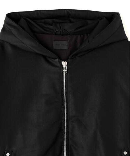 DANKE SCHON(ダンケシェーン)の「DankeSchon/ダンケシェーン/PU COATING ZIP MA-1(MA-1・レディース・ブラック・L/M)」の8枚目の写真