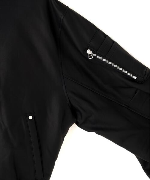 DANKE SCHON(ダンケシェーン)の「DankeSchon/ダンケシェーン/PU COATING ZIP MA-1(MA-1・レディース・ブラック・L/M)」の11枚目の写真