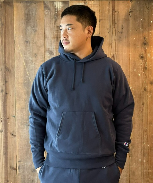 Champion(チャンピオン)の「【Champion】REVERSE WEAVE HOODED SWEATSHIRT(パーカー・メンズ・ブラック/ネイビー/グレー・X-LARGE/XX-LARGE/LARGE/MEDIUM)」の1枚目の写真