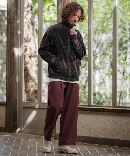 CAMBIO(カンビオ)の「mj11892-Cut Velour Corduroy Track Jacket トラックジャケット(PF-262-012)(その他アウター・メンズ・ブラック/グレー・L/M)」の6枚目の写真