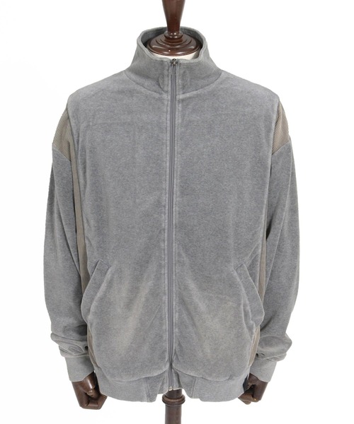 CAMBIO(カンビオ)の「mj11892-Cut Velour Corduroy Track Jacket トラックジャケット(PF-262-012)(その他アウター・メンズ・ブラック/グレー・L/M)」の15枚目の写真