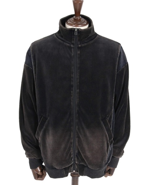CAMBIO(カンビオ)の「mj11892-Cut Velour Corduroy Track Jacket トラックジャケット(PF-262-012)(その他アウター・メンズ・ブラック/グレー・L/M)」の18枚目の写真