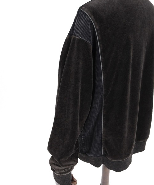 CAMBIO(カンビオ)の「mj11892-Cut Velour Corduroy Track Jacket トラックジャケット(PF-262-012)(その他アウター・メンズ・ブラック/グレー・L/M)」の21枚目の写真