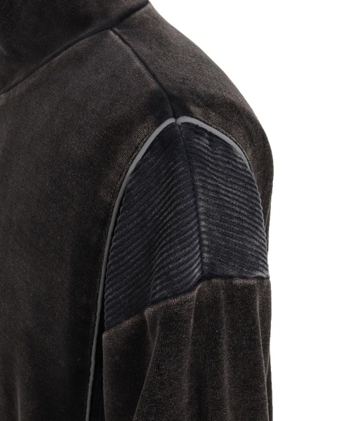 CAMBIO(カンビオ)の「mj11892-Cut Velour Corduroy Track Jacket トラックジャケット(PF-262-012)(その他アウター・メンズ・ブラック/グレー・L/M)」の22枚目の写真