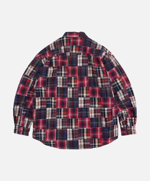 FRIZMWORKS（フリズムワークス）の「MADRAS PATCHWORK RELAXED SHIRT _ WINE（シャツ/ブラウス・メンズ・その他・SMALL/MEDIUM/LARGE/X-LARGE）」の2枚目の写真