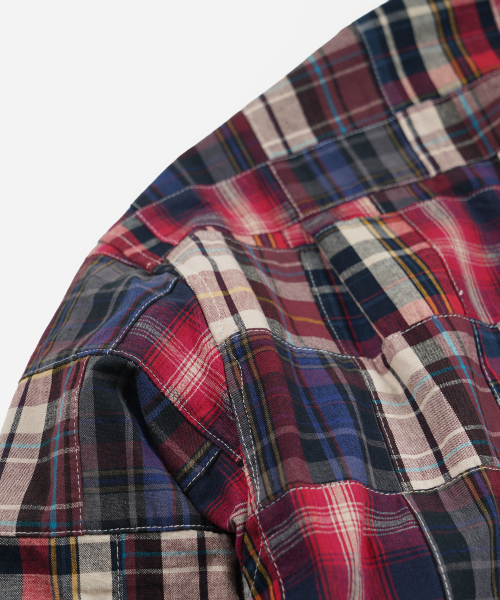 FRIZMWORKS（フリズムワークス）の「MADRAS PATCHWORK RELAXED SHIRT _ WINE（シャツ/ブラウス・メンズ・その他・SMALL/MEDIUM/LARGE/X-LARGE）」の7枚目の写真