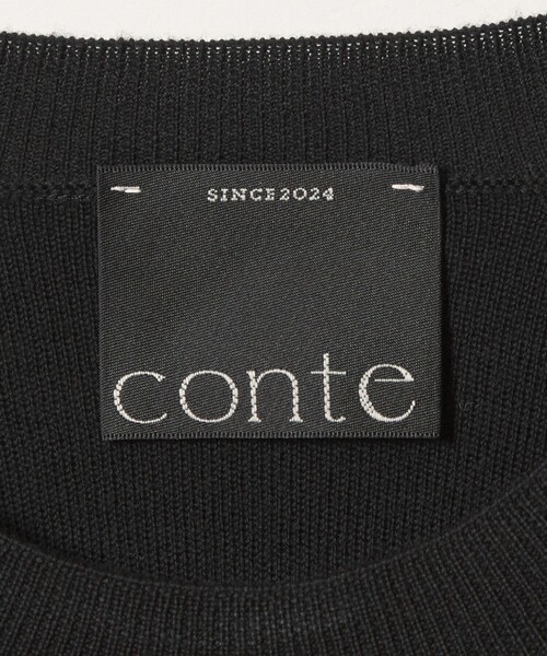 conte(コンテ)の「<conte>NVL ハイゲージ クルーネックプルオーバー(ニット/セーター・レディース・ナチュラル/ダークブラウン/ブラック・FREE)」の17枚目の写真