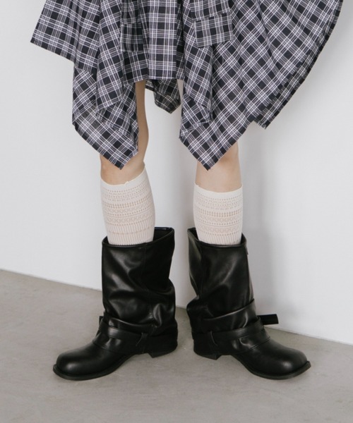 duei(デュイ)の「レイヤードエンジニアブーツ(ブーツ・レディース・ブラック・S/M/L)」の12枚目の写真