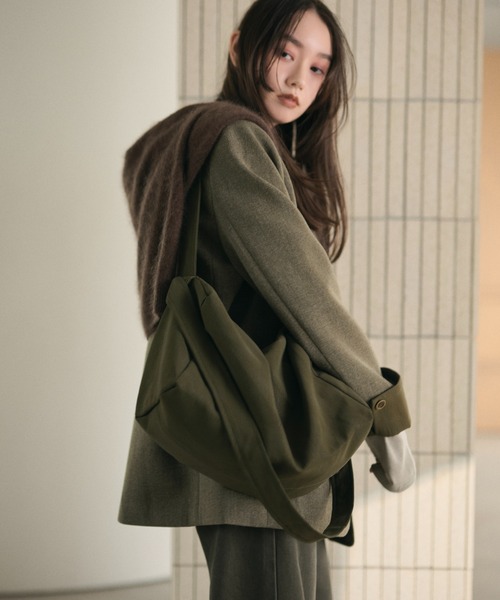 LAULEN(ローレン)の「no collar single jacket /ノーカラーシングルジャケット(ノーカラージャケット・レディース・ブラウン/グレー・FREE)」の4枚目の写真