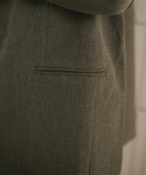 LAULEN(ローレン)の「no collar single jacket /ノーカラーシングルジャケット(ノーカラージャケット・レディース・ブラウン/グレー・FREE)」の21枚目の写真