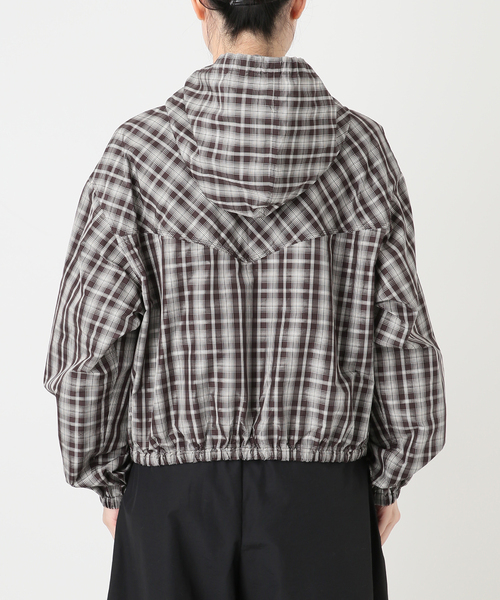 IENA LA BOUCLE(イエナラブークル)の「IENA LA BOUCLE ハイカウントチェックタフタブルゾン(その他アウター・レディース・チョコ・FREE)」の21枚目の写真