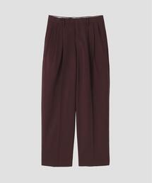 YLEVE / 2/72 SUPER 100’s WOOL HIGH-TWIST VOILE TROUSERS