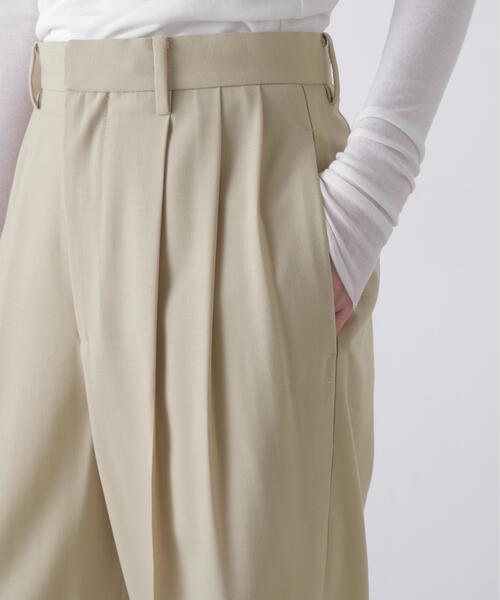 YLEVE(イレーヴ)の「YLEVE / 2/72 SUPER 100’s WOOL HIGH-TWIST VOILE TROUSERS(その他パンツ・レディース・ベージュ/ブラウン系その他2・0/1/2)」の9枚目の写真