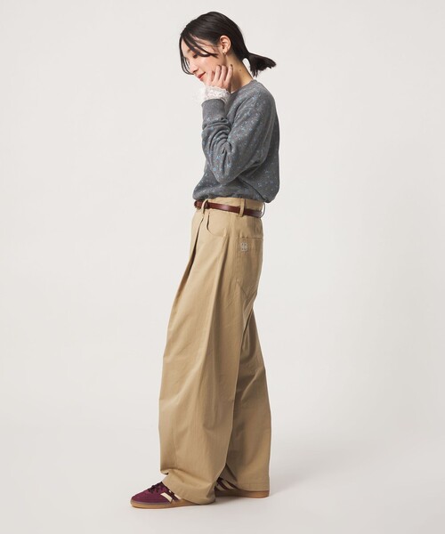 green label relaxing（グリーンレーベルリラクシング）の「【WEB限定】＜at ease＞ワッフル ヘンリーネック  フラワープリント カットソー（Tシャツ/カットソー・レディース・その他2/その他1・FREE）」の9枚目の写真