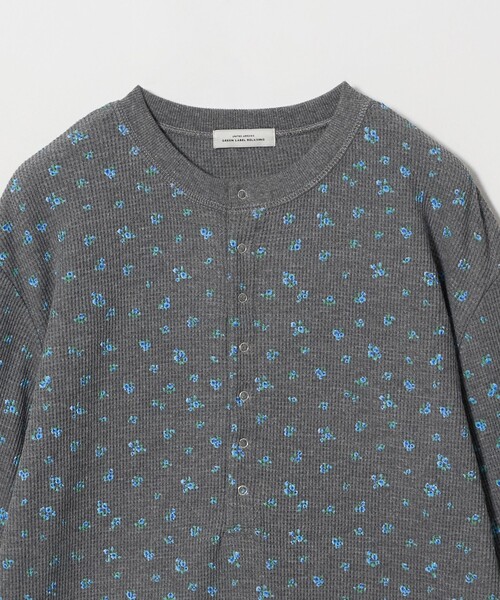 green label relaxing（グリーンレーベルリラクシング）の「【WEB限定】＜at ease＞ワッフル ヘンリーネック  フラワープリント カットソー（Tシャツ/カットソー・レディース・その他2/その他1・FREE）」の19枚目の写真