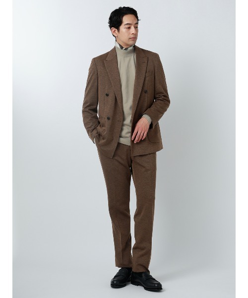 SUIT SQUARE(スーツスクエア)の「SMACTIVE/ダブルブレストジャケット/Carreman/ウォッシャブル/無地/SL04(テーラードジャケット・メンズ・ベージュ・L/M/LL)」の10枚目の写真