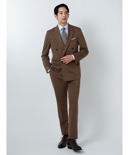 SUIT SQUARE(スーツスクエア)の「SMACTIVE/ダブルブレストジャケット/Carreman/ウォッシャブル/無地/SL04(テーラードジャケット・メンズ・ベージュ・L/M/LL)」の11枚目の写真