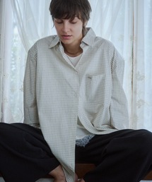 VION（ヴィオン）の「チェックショルダーパデッドシャツ / Check Shoulder Padded Shirt（シャツ/ブラウス・レディース）」