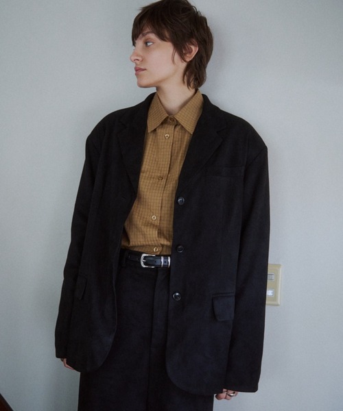 VION（ヴィオン）の「チェックショルダーパデッドシャツ / Check Shoulder Padded Shirt（シャツ/ブラウス・レディース・ホワイト/ベージュ・FREE）」の21枚目の写真