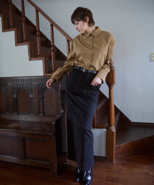 VION（ヴィオン）の「チェックショルダーパデッドシャツ / Check Shoulder Padded Shirt（シャツ/ブラウス・レディース・ホワイト/ベージュ・FREE）」の17枚目の写真