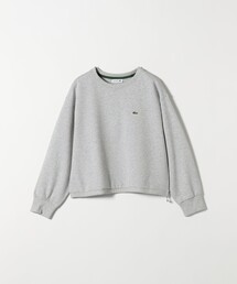 LACOSTE:〈洗濯機可能〉ダブルフェイス ドロスト プルオーバー