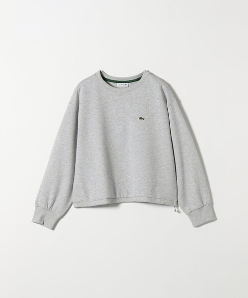 LACOSTE(ラコステ)の「LACOSTE:〈洗濯機可能〉ダブルフェイス ドロスト プルオーバー(Tシャツ/カットソー・レディース・ライトグレー/ネイビー・ONE SIZE)」の1枚目の写真