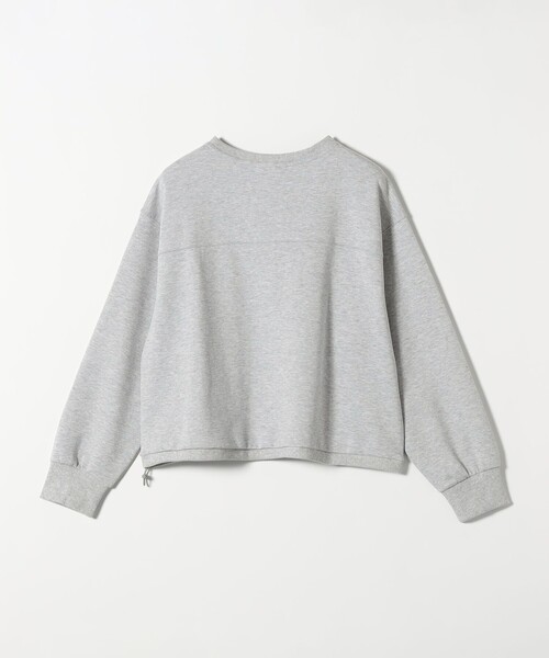 LACOSTE(ラコステ)の「LACOSTE:〈洗濯機可能〉ダブルフェイス ドロスト プルオーバー(Tシャツ/カットソー・レディース・ライトグレー/ネイビー・ONE SIZE)」の3枚目の写真
