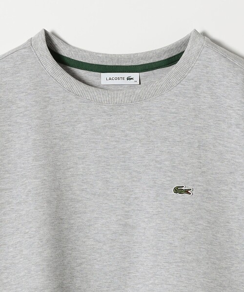 LACOSTE(ラコステ)の「LACOSTE:〈洗濯機可能〉ダブルフェイス ドロスト プルオーバー(Tシャツ/カットソー・レディース・ライトグレー/ネイビー・ONE SIZE)」の4枚目の写真