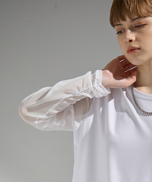 ATS（エーティーエス）の「メッシュ切り替えプルオーバー（Tシャツ/カットソー・レディース・ホワイト・M）」の12枚目の写真