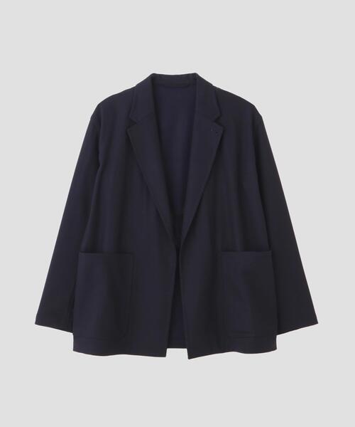 YLEVE(イレーヴ)の「YLEVE / SUPER120's WOOL FLANNEL JACKET(テーラードジャケット・レディース・ネイビー/グレー・1/0)」の2枚目の写真