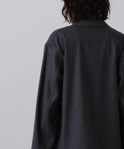 YLEVE(イレーヴ)の「YLEVE / SUPER120's WOOL FLANNEL JACKET(テーラードジャケット・レディース・ネイビー/グレー・1/0)」の9枚目の写真