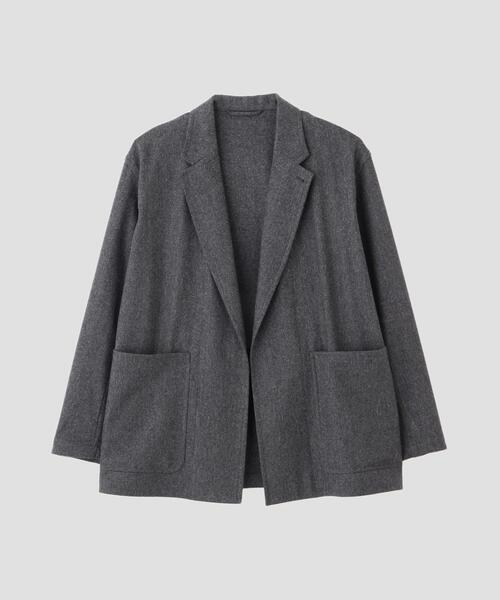 YLEVE(イレーヴ)の「YLEVE / SUPER120's WOOL FLANNEL JACKET(テーラードジャケット・レディース・ネイビー/グレー・1/0)」の10枚目の写真