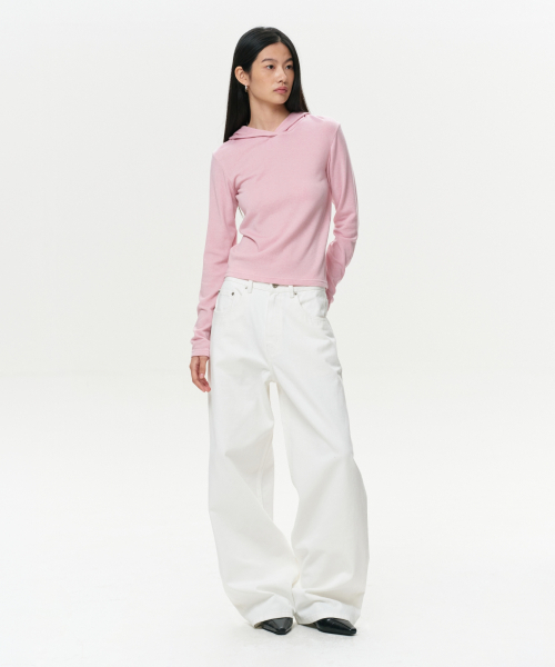 ERA（エラ）の「WOMEN ERA JERSEY HOODED TOP - PINK（パーカー・レディース・その他・FREE）」の5枚目の写真