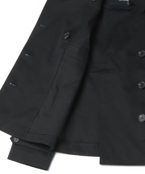 ALLSAINTS（オールセインツ）の「TILDA DOUBLE-BREASTED COTTON PEACOAT | TILDA ダブルブレスト コットン ピーコート（ピーコート・レディース・ブラック・6/8/10/4）」の8枚目の写真