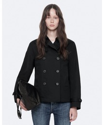 TILDA DOUBLE-BREASTED COTTON PEACOAT | TILDA ダブルブレスト コットン ピーコート