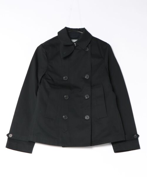ALLSAINTS（オールセインツ）の「TILDA DOUBLE-BREASTED COTTON PEACOAT | TILDA ダブルブレスト コットン ピーコート（ピーコート・レディース・ブラック・6/8/10/4）」の6枚目の写真